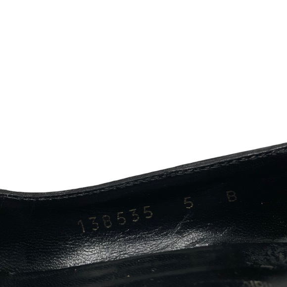 Gucci | Vintage Bamboo Horsebit Round Toe Leather Pumps 5.5B - Picture 4 of 12